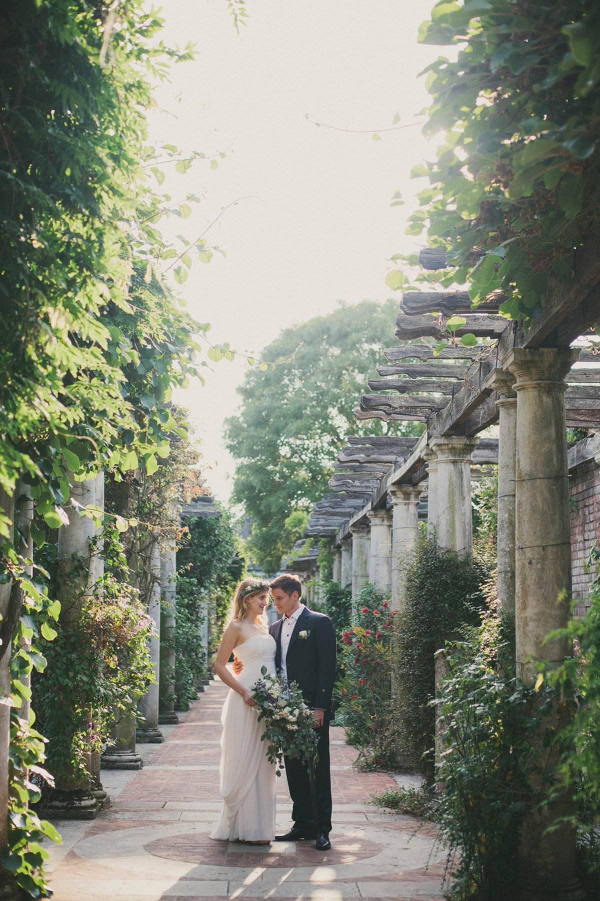Natural-Boho-Artistic-Wedding-Elopement-Photography-Hampstead-Heath-Hill-Garden-Pergola-092