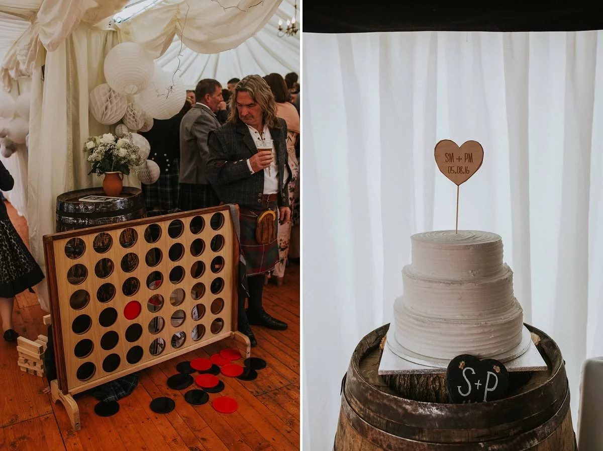 rustic cake DIY wedding